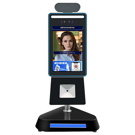 桌面款人脸识别测温门禁考勤一体机