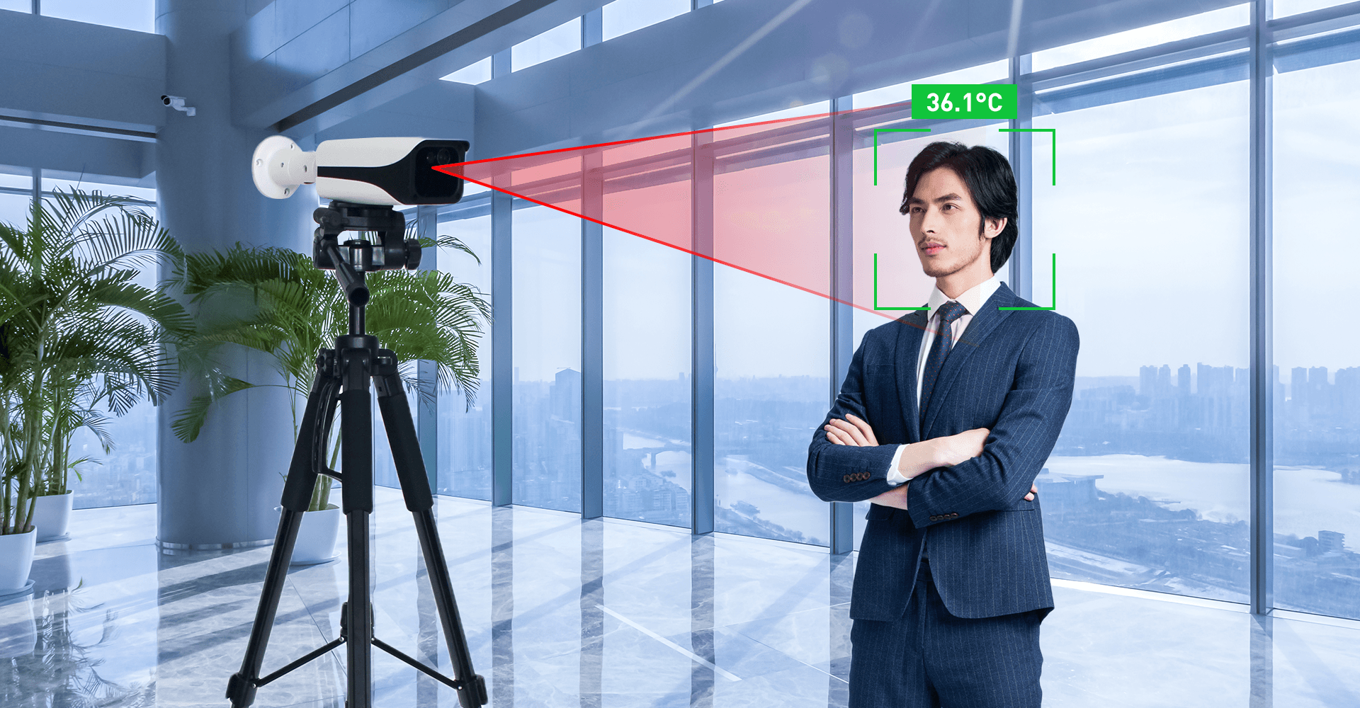 人脸识别热成像红外测温摄像头